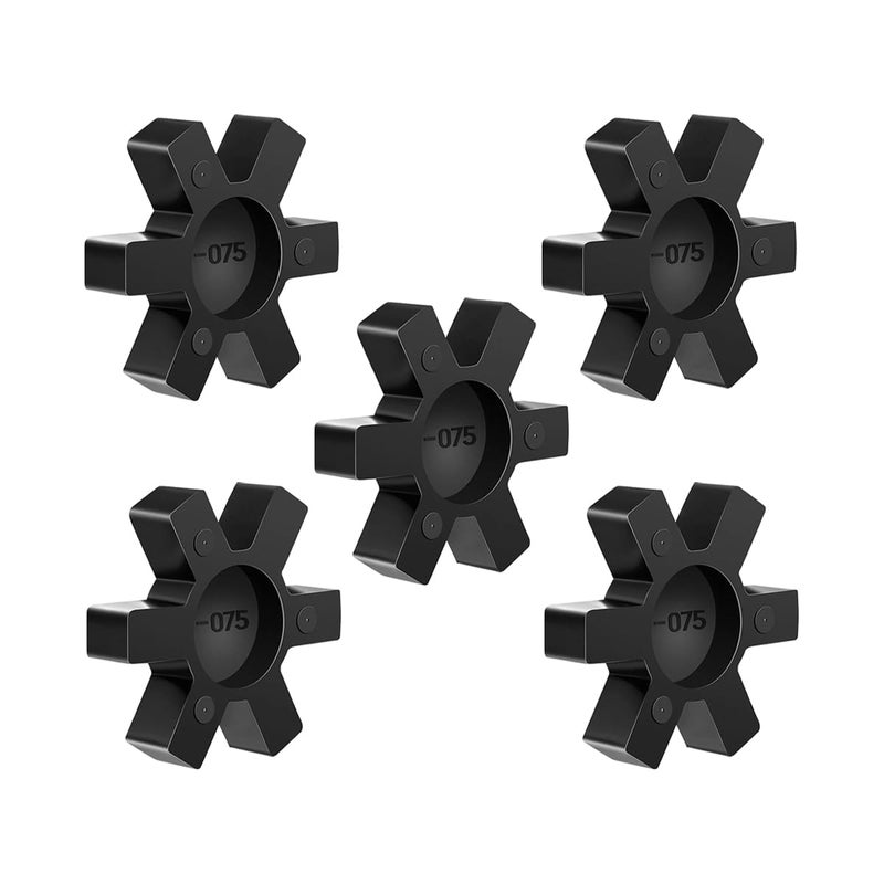 YXCCSE Flexible NBR Rubber Spider Insert Solid Spider Center Insert, Rubber Spider Insert Spider Center Insert for L Jaw Coupling L-Jaw Coupler (5Pcs L075) - Image 1